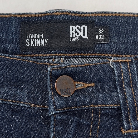 RSQ Blue Jeans 32x32 London Skinny LIKE NEW!! - Picture 7 of 13